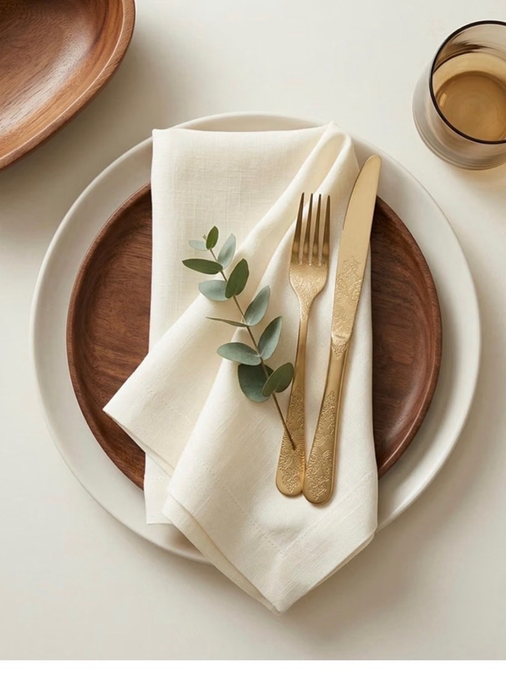 Pure Linen Dinner Napkins - Elegant Home Dining